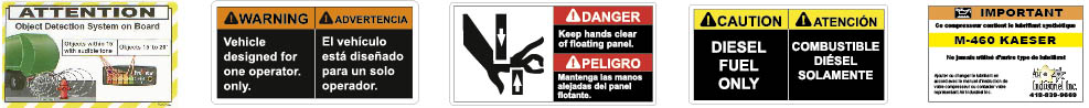 Autocollants Industriels
